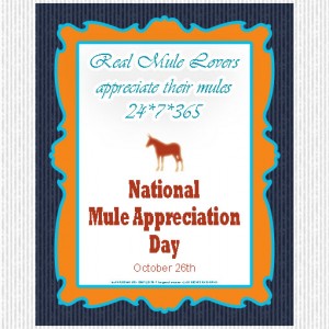 National Mule Appreciation Day free printable